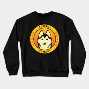 Pomsky Dog Portrait Crewneck Sweatshirt